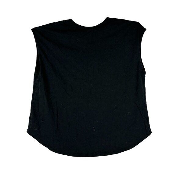 All In Motion Womens Sleeveless Black Active Top Size 1X High-Low Hem Relaxed - Picture 2 of 3